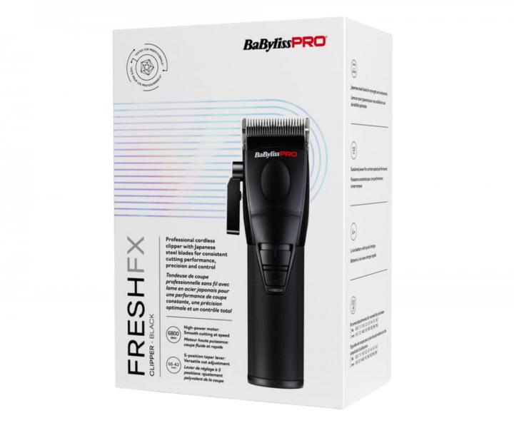 Profesion�lny stroj�ek na vlasy a f�zy BaByliss Pro FX86E FreshFX Clipper - �ierny