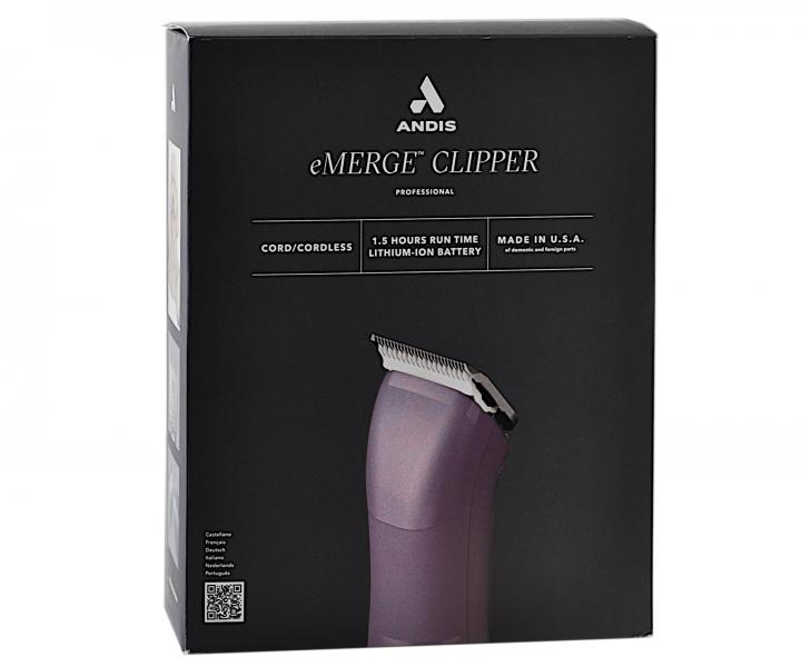 Profesionlny strojek na srs Andis eMerge Clipper Purple - fialov