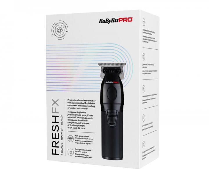 Profesion�lny kont�rovac� stroj�ek na vlasy BaByliss Pro FreshFX T-Blade Trimmer FX76E - �ierny