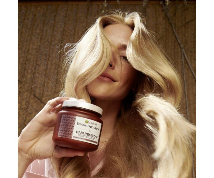 Jemn hydratan maska na such vlasy Garnier Botanic Therapy Hair Remedy Oat Delicacy - 340 ml