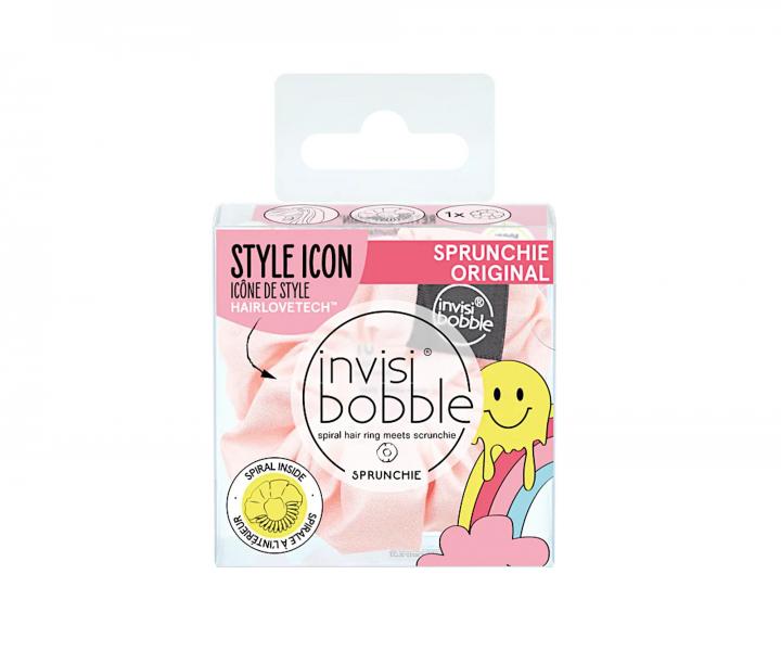 Ozdobn pirlov gumika Invisibobble Sprunchie Paint no Mountain High - svetlo ruov