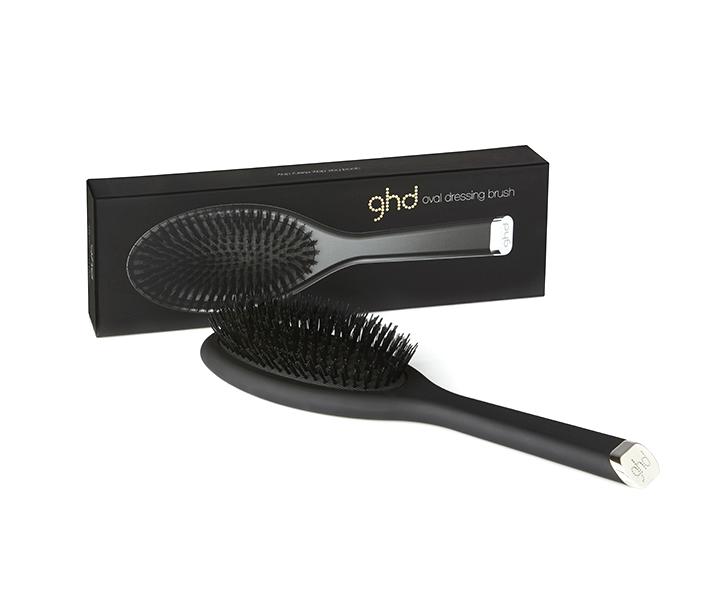 Ovlna kefa na vlasy GHD Oval Dressing Brush - 255 x 70 mm, ierna