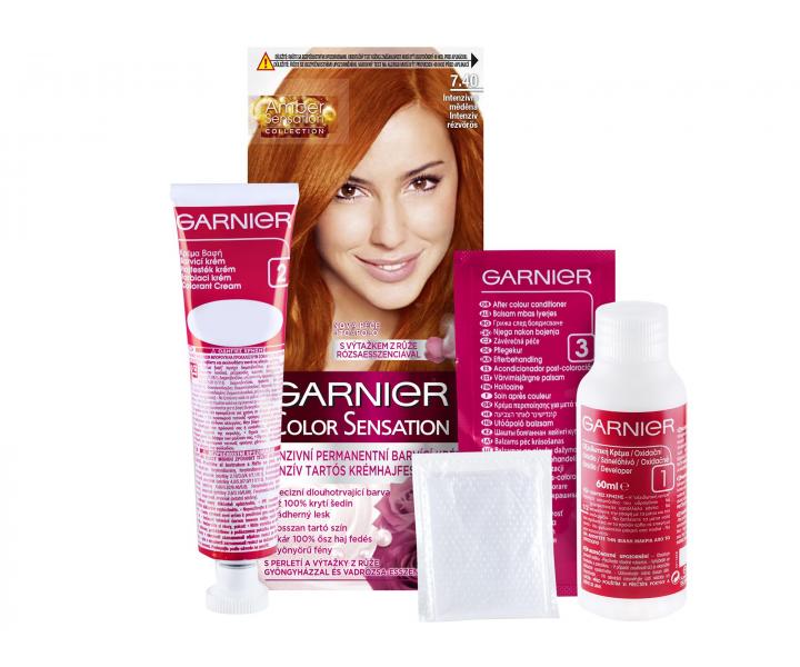 Permanentn farba Garnier Color Sensation 7.40 intenzvna meden