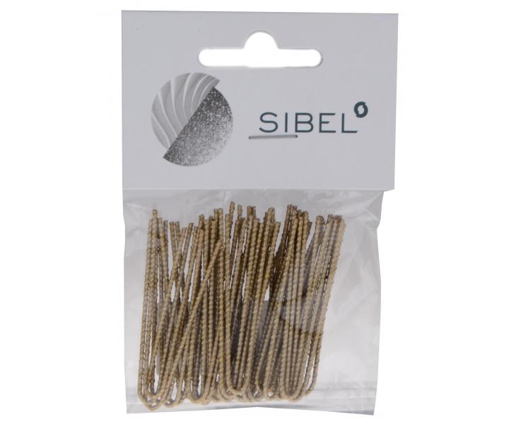 Japonsk vlsenka Sibel - 5 cm, zlat - 40 ks