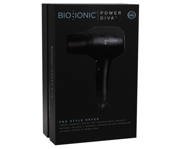 Profesion�lny f�n na vlasy Bio Ionic Power Diva, �ierny - 1800 W