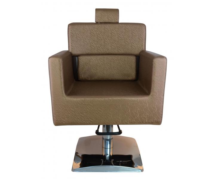 Kaderncke Barber kreslo Detail Larry - zlatohnedej - II. akos - kriv opierka, stiahnut koenka