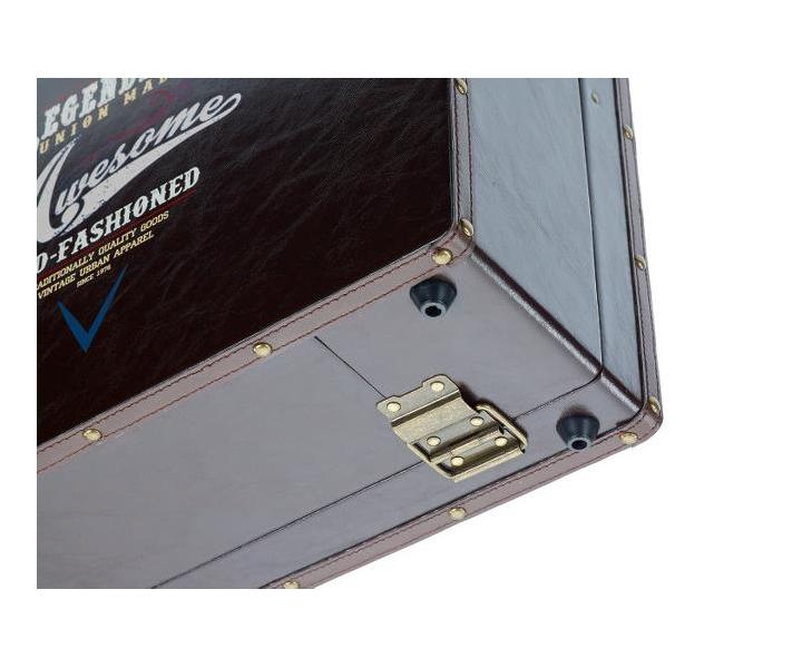 Retro kufor na pomcky Barburys Sibel - tmavo hned