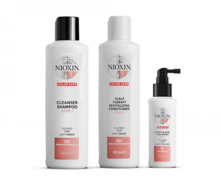Bezoplachov starostlivos pre mierne rednce farben vlasy Nioxin System 3 Treatment - 100 ml