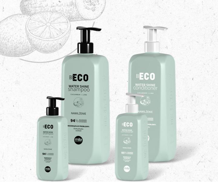 ampn pre such vlasy Be Eco Water Shine Mila - 900 ml