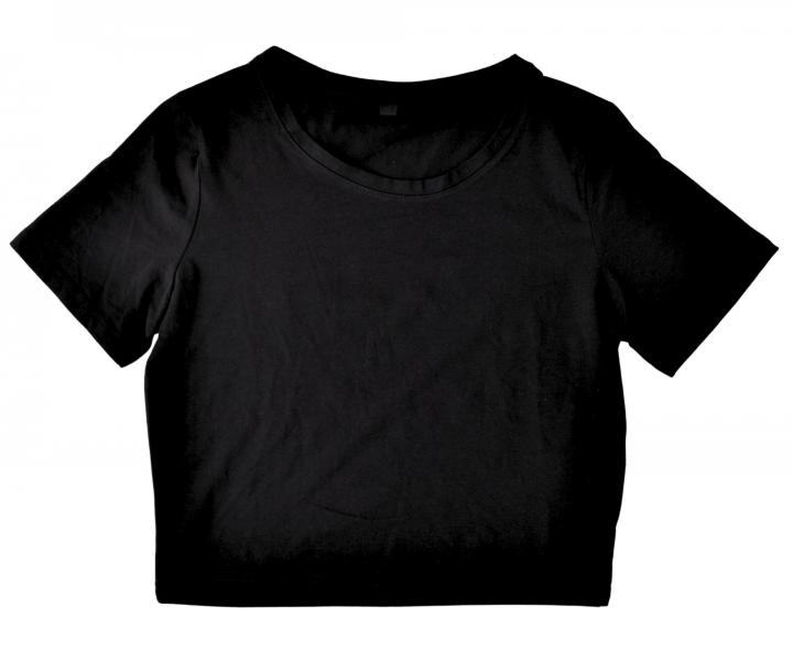 D�mske crop top tri�ko Hot Tools - �ierne, XL (bonus)