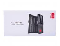 Kompletn� sada profesion�lnych karb�nov�ch hrebe�ov s puzdrom Kasho CC-Roll Set - �ierna