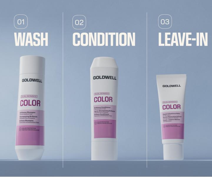 Rozjas�uj�ci �amp�n pre �iariv� farbu a lesk vlasov Goldwell Dualsenses Color Brilliance Shampoo - 250 ml