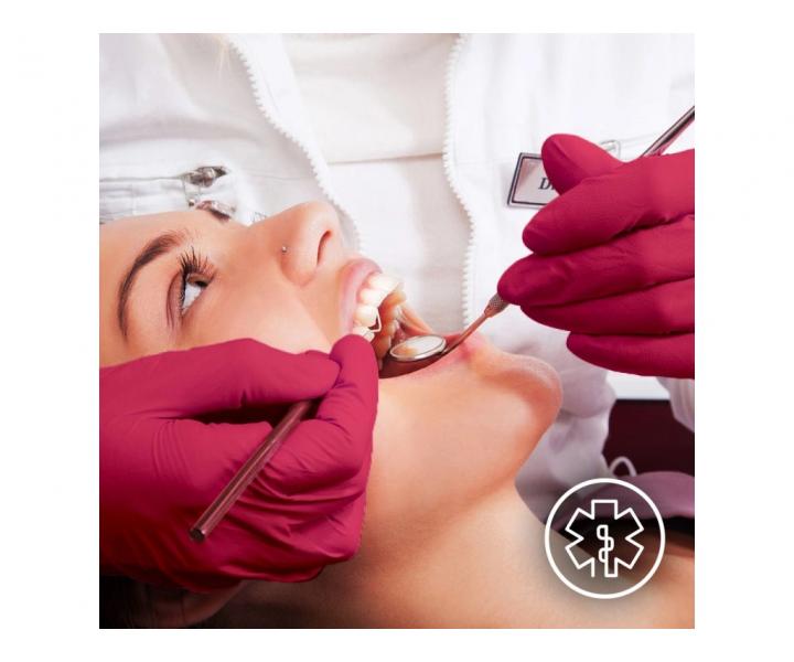 Siln nitrilov rukavice Espeon Nitril Premium 3 - 100 ks, erven, vekos M