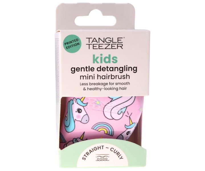 Kefa na rozesvanie vlasov Tangle Teezer Original Mini Unicorn Magic - fialov s jednorocami