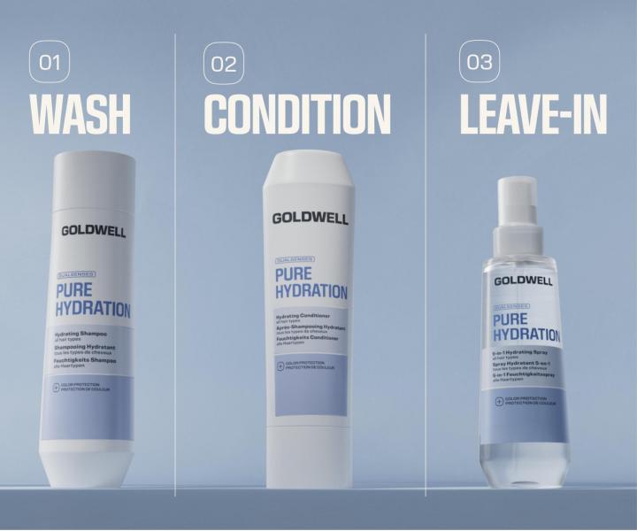 Hydrata�n� �amp�n pre v�etky typy vlasov Goldwell Dualsenses Pure Hydration Hydrating Shampoo - 250 ml