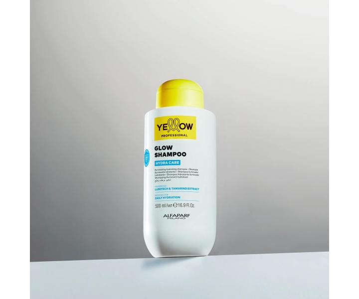 Rozjas�uj�ci hydrata�n� �amp�n pre vlasy bez lesku Yellow Professional Hydra Care Glow Shampoo - 500 ml