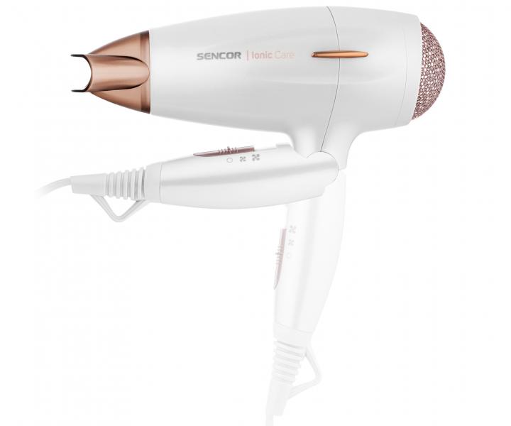 Cestovn fn na vlasy Sencor SHD 7200GD - 2000 W, biely