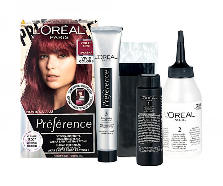 Permanentn farba na vlasy Loral Prfrence 5.260 Violet - fialov