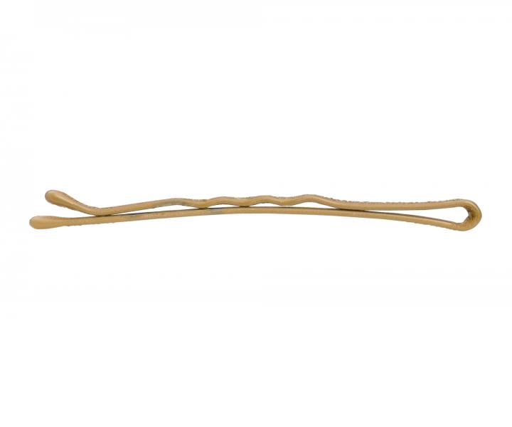 Vlnit sponka Sibel Blend-rite - 6,5 cm, matn zlat - 8 ks