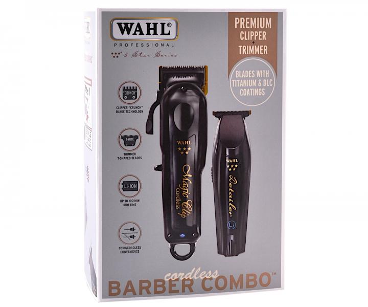 Profesionlny set strihacieho a kontrovacieho strojeka Wahl Barber Combo Cordless 3025726 - limitovan edcia, ierny