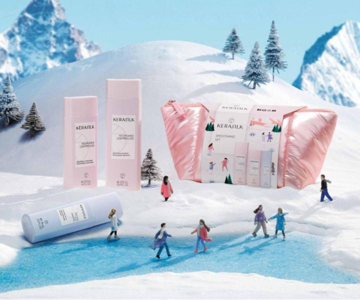 Dar�ekov� sada na vyhladenie nepoddajn�ch a krepat�ch vlasov Kerasilk Smoothing Set + kozmetick� ta�ti�ka zadarmo