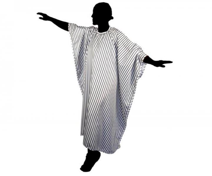 Kaderncka pltenka na strihanie Duko 596 - biela s prkami - upevnenie na such zips