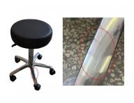 Taburet na kolieskach Detail BOB - hladk� �ierny (77) - II. akos� - odreniny podstavca