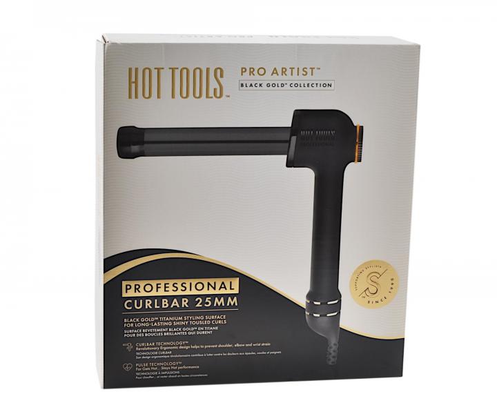 Kulma na vlasy Hot Tools  Black Gold Curl Bar - 25 mm + ta�ka Hot Tools Appliance Caddy zadarmo