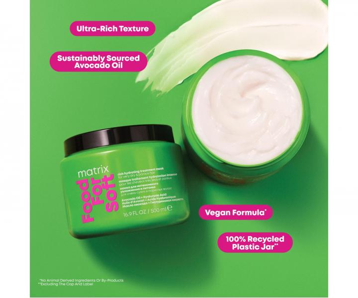 Hydrata�n� maska pre such� vlasy Matrix Food For Soft Rich Hydrating Treatment Mask - 75 ml