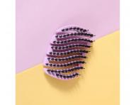 Kefa na vlasy s divia��mi a nylonov�mi �tetinami Sister Young Mila Pocket Hair Brush - fialov�