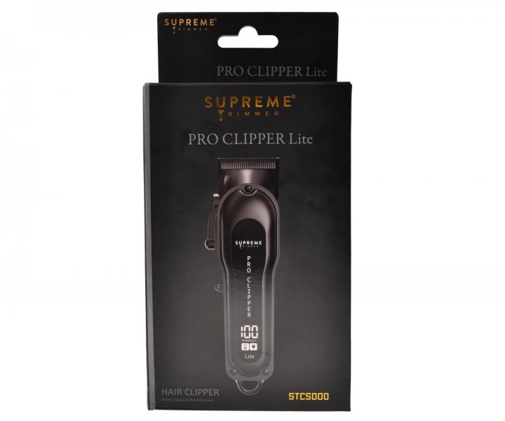 Profesion�lny strihac� stroj�ek Supreme Trimmer Pro Clipper Lite STC5000 - �ierny