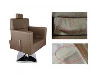 Kadern�cke barber kreslo Detail Larry - zlatohned� (75) - II. akos�, stla�en� operadlo, hrdzav� podstavec