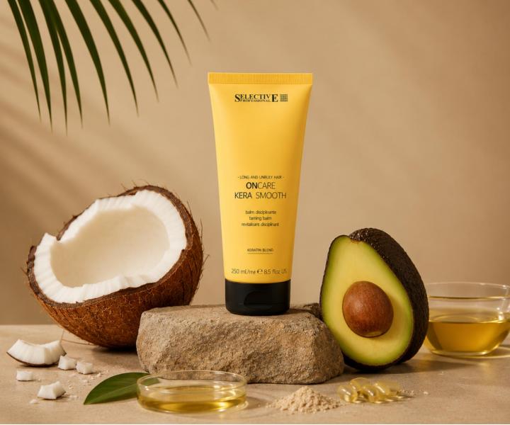 Uhladzuj�ci kondicion�r pre dlh� a nepoddajn� vlasy Selective Professional OnCare Kera Smooth Balm - 250 ml
