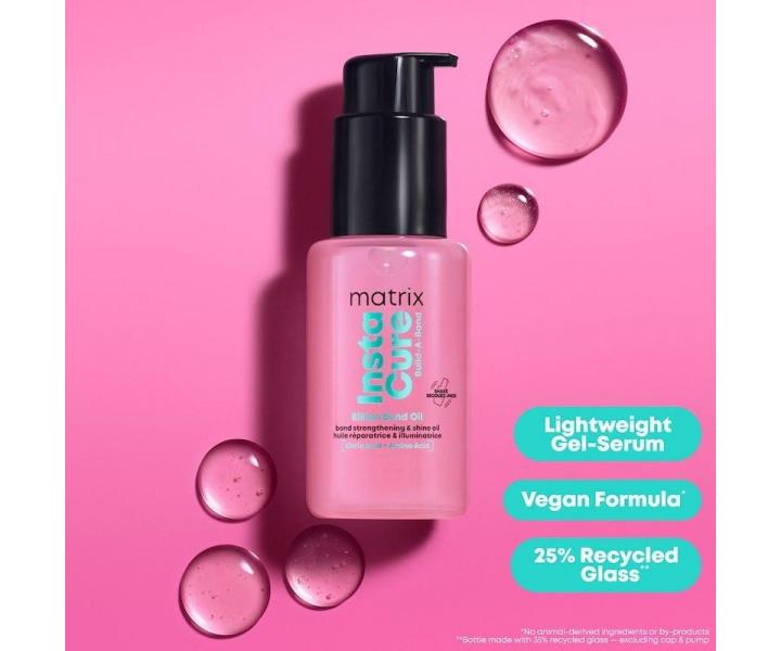 Obnovuj�ci olej pre ve�mi po�koden� vlasy Matrix Instacure Build-A-Bond Billion Bond Oil - 30 ml