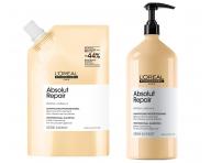 �amp�n pre such� a po�koden� vlasy Lor�al Professionnel Serie Expert Absolut Repair - 1000 ml, n�hradn� n�pl�