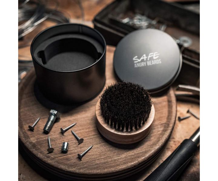 Dreven kefa na fzy so tetinami z diviaka Angry Beards Safe - 67 mm