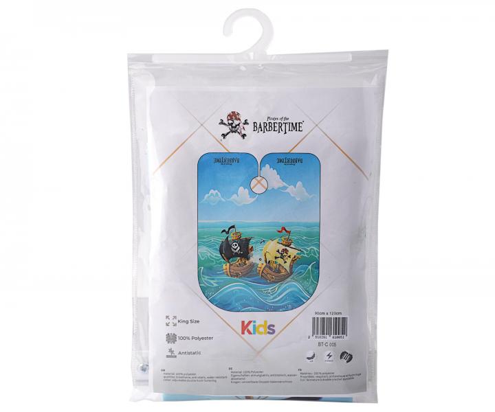 Detsk pltenka na strihanie vlasov Barbertime Pro Barber Child Cape - lode