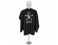 Pnska pltenka na strihanie vlasov a fzov Barbertime Black Pro Barber Cape XL - ierna