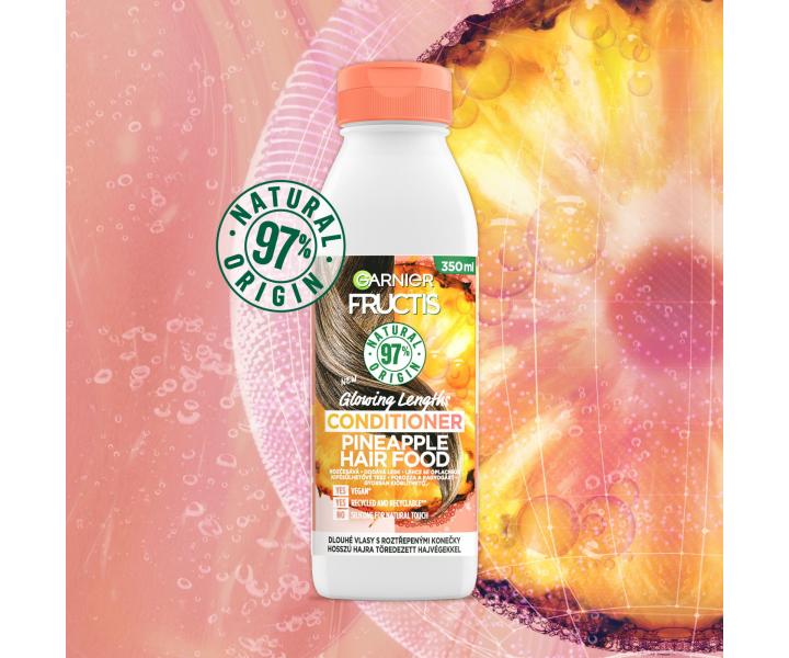 Rad pre dlh vlasy s rozstrapkanmi konekmi Garnier Fructis Pineapple Hair Food