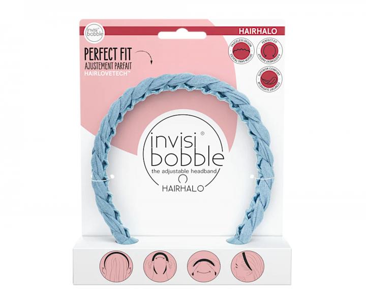 elenka do vlasov Invisibobble Hairhalo Miss Denim - modr
