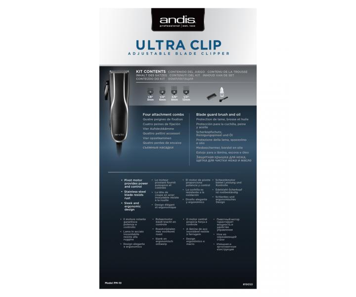 Profesionálny strojček na vlasy Andis Ultra Clip® PM-10