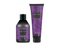 Darekov sada ampnu a masky pre melrovan vlasy Black Platinum Absolute Blonde