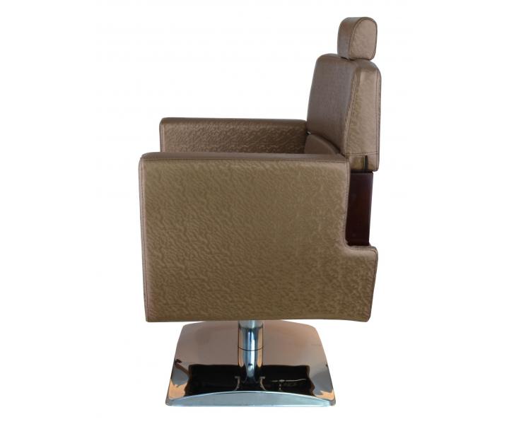 Kaderncke Barber kreslo Detail Larry - zlatohnedej - II. akos - kriv opierka, stiahnut koenka