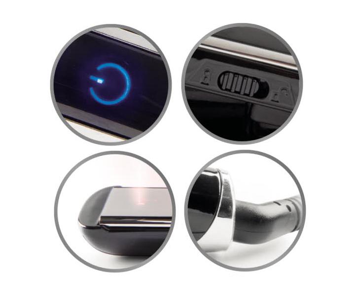 Profesionlna ehlika na vlasy Ultron Iku - ierno-strieborn