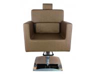 Kaderncke Barber kreslo Detail Larry - zlatohnedej - II. akos - kriv opierka, stiahnut koenka