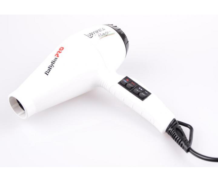 Fn na vlasy BaByliss Pre Luminoso Bianco-2100 W, biely