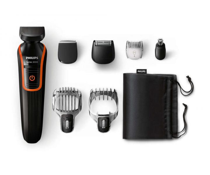 Striha� vlasov a f�zov 7v1 Philips QG3340/16 - �ierny