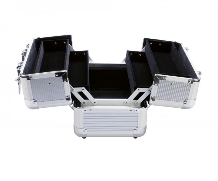 Profesionlny kaderncky a kozmetick kufor Eurostil Professional - strieborn