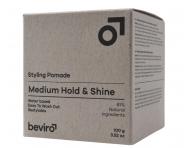 Stylingov� pasta pre lesk vlasov so strednou fix�ciou Beviro Styling Pomade Medium Hold & Shine - 100 g