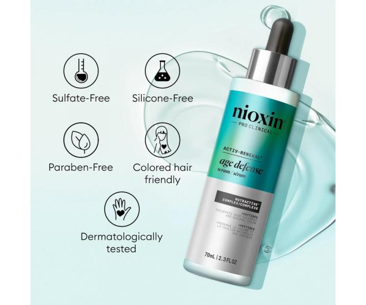 Bezoplachov� s�rum na poko�ku hlavy pre starn�ce vlasy Nioxin Age Defense Serum - 70 ml